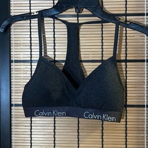 Calvin Klein Bralette - Charcoal (M) but runs Small